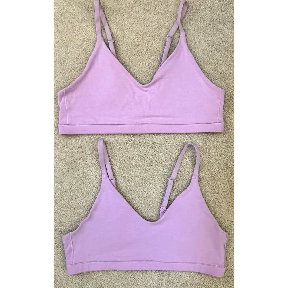 Athleta Girl XL (14) "Just Right" Sports Bra Adjustable Straps Stretch Lavendar